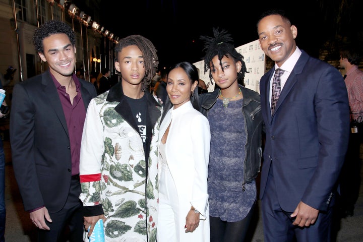 Trey Smith, Jaden Smith, Jada Pinkett Smith, Willow Smith and Will Smith at the Environmental Media Association 26th Annual EMA Awards. 