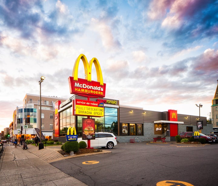 A McDonald's restaurant in Montreal. 