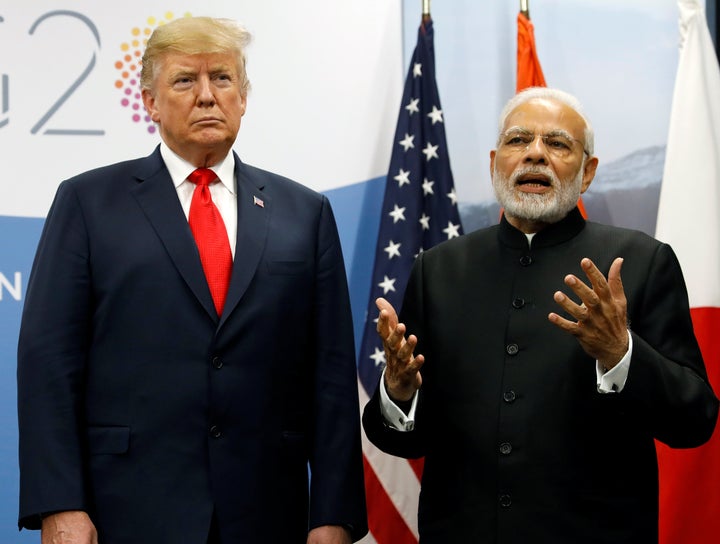 Donald Trump meets Prime Minister Narendra Modi during the G20 leaders summit in Buenos Aires, Argentina, November 30, 2018.