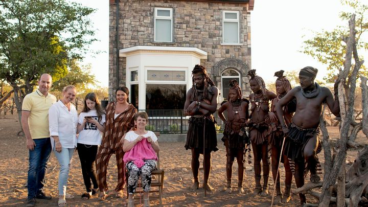 Scarlett Moffatt and her family lived alongside a Namibian tribe in The British Tribe Next Door