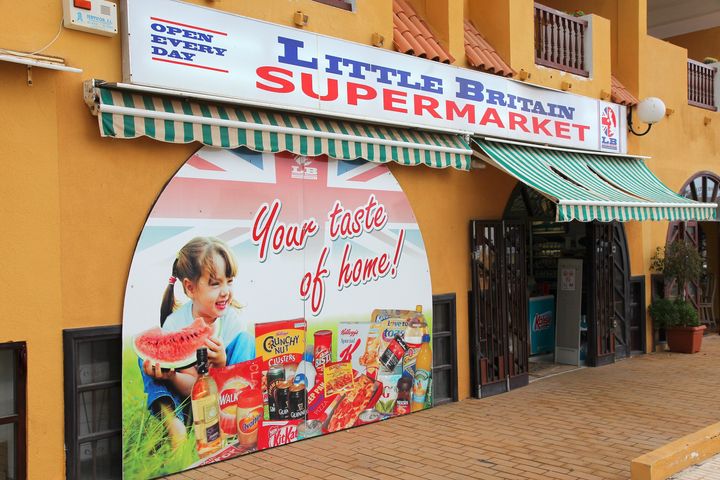 A British supermarket in Spain.