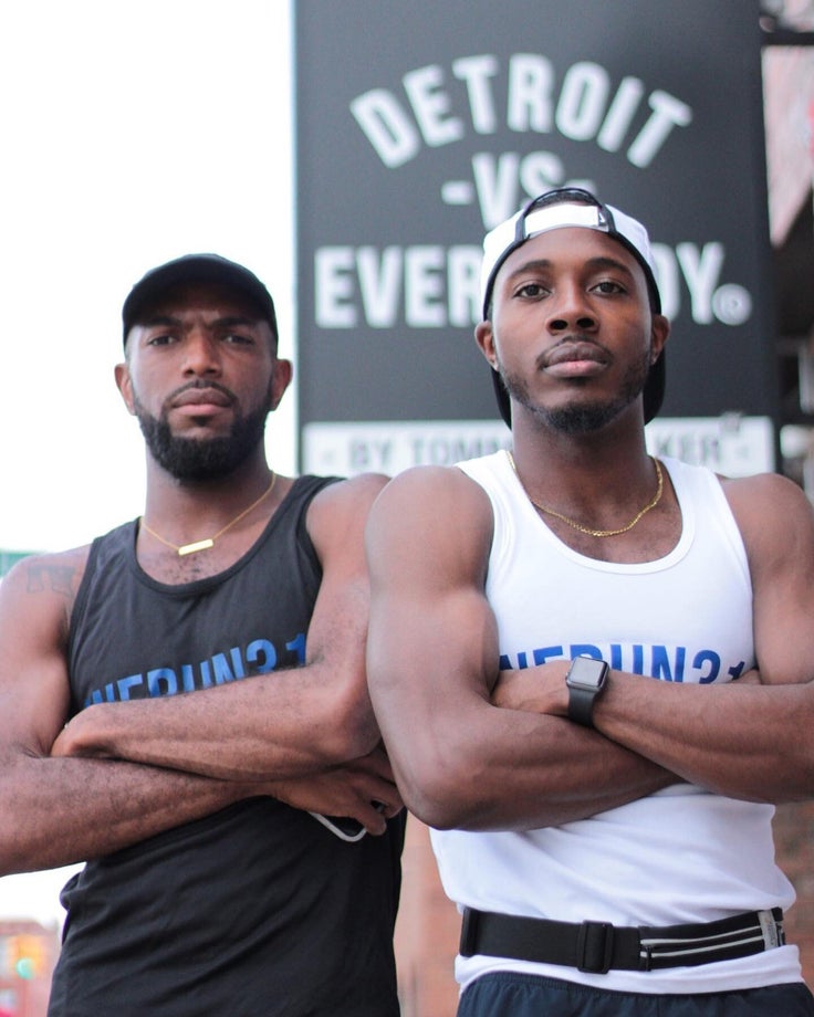 Joe Robinson and Lance Woods, founders of We Run 313.