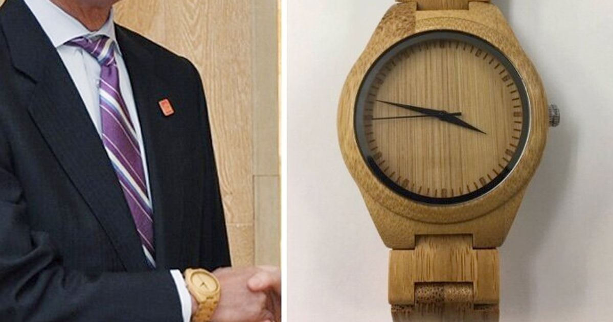 河野太郎外相の時計に「金時計」批判⇒「竹製ですが、何か。」