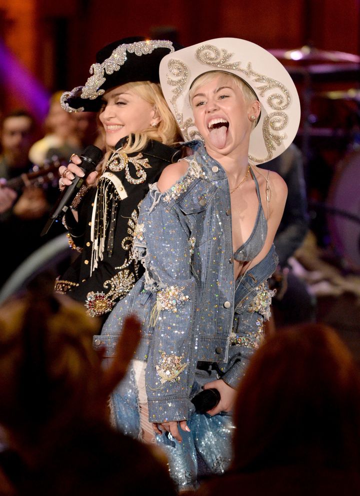 Madonna and Miley