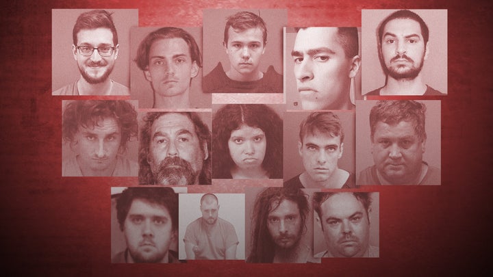Photos of suspects accused of threatening or plotting mass shootings.