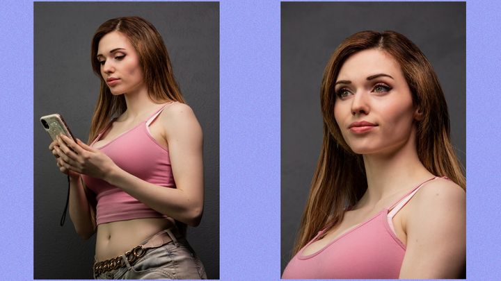 Kaitlyn "Amouranth" Siragusa poses for photos in Houston. 