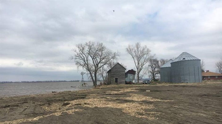 About 2,400 acres of a family farm in Watson, Missouri, were still under water a month after spring flooding devastated the