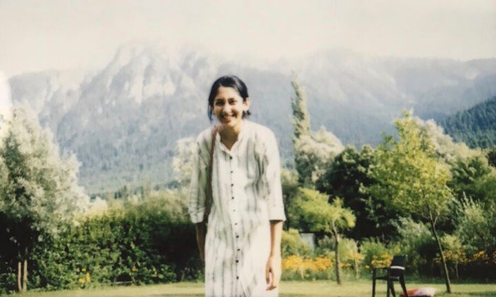 Sanna Wani is pictured here in Mamer, in Indian-controlled Kashmir, in July 2019, a couple of weeks before the curfew was enacted. 