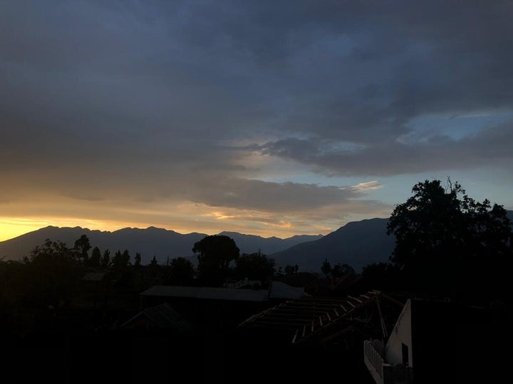 View from Sanna Wani’s family house in Srinagar in July 2019.