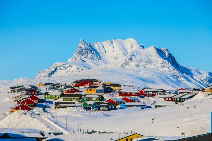 グリーンランドの首都「ヌーク」の街並み