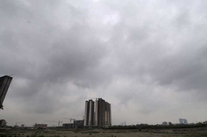 File photo of dark swollen clouds making for an overcast morning one June day this year in the National Capital Region. 