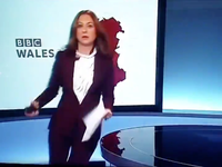 Bbc News Presenter Is Caught On The Hop Literally As She Misses Cue During Live Bulletin Huffpost Uk