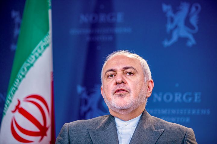 Iran's Foreign Minister Mohammad Javad Zarif attends a joint press conference after talks with Norway's Foreign Minister Ine Eriksen Soreide, in Oslo on August 22. 