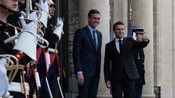 Así ha sido el encuentro entre Emmanuel Macron y Pedro Sánchez en