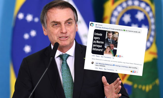Gratuit Images Jair Bolsonaro S Amuse D Un Commentaire Offensant Sur Brigitte dernière par