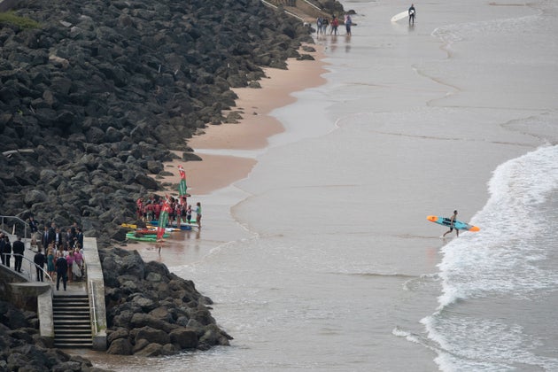 Η υπέροχη παραλία στο Μπιαρίτζ.