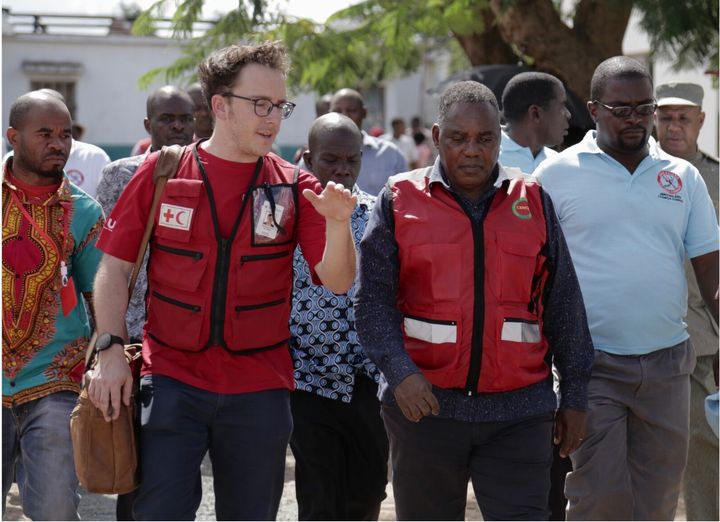 Jean-Baptiste Lacombe, lors de sa mission avec la Croix-Rouge au Mozambique, en 2014, après le passage du cyclone Idai.Crédit: Joseph Léger