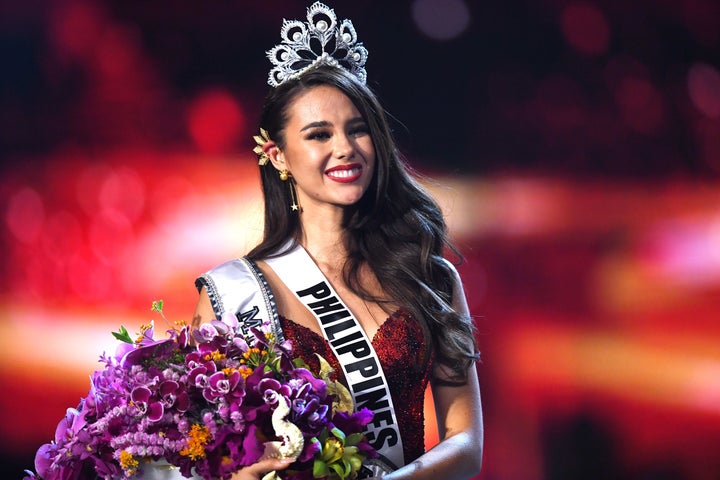 Catriona Gray of the Philippines smiles after being crowned Miss Universe 2018 on Dec. 17 in Bangkok.