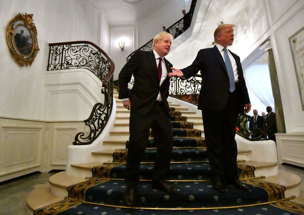 Boris Johnson meets Donald Trump for bilateral talks during the G7 summit in Biarritz, France.
