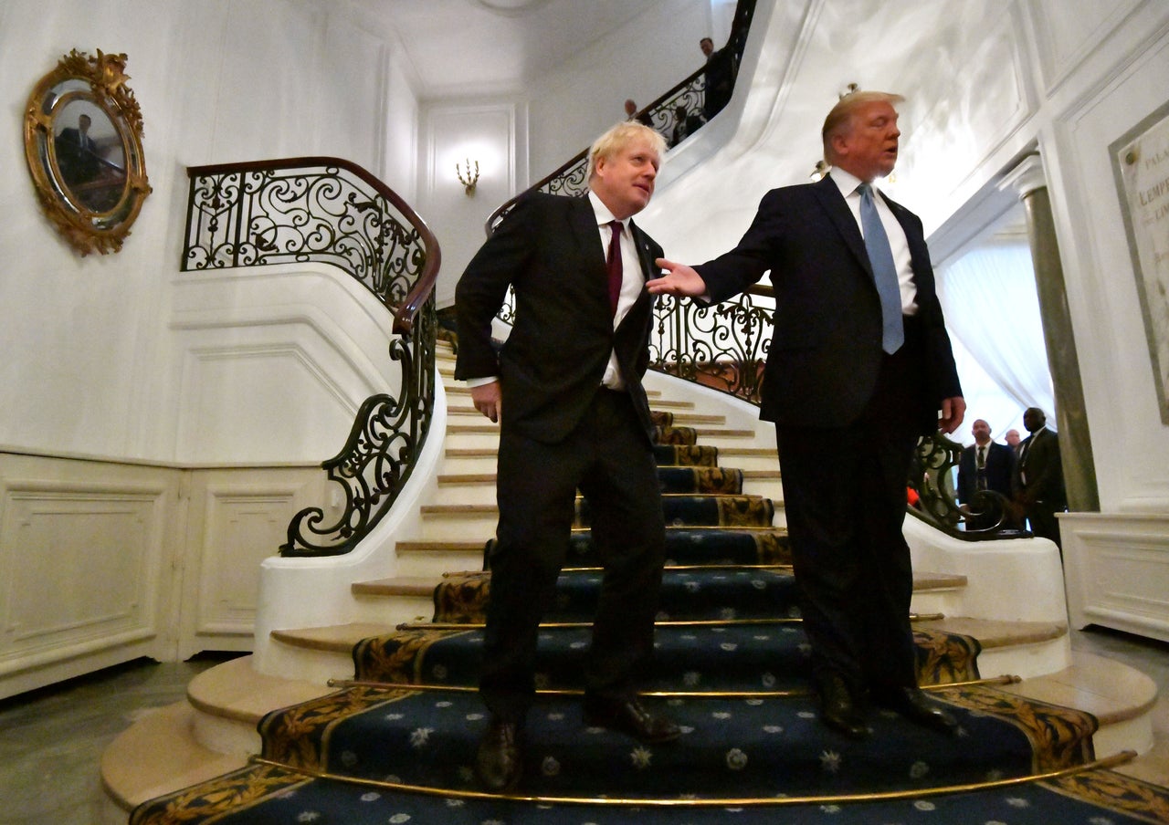 Boris Johnson meets Donald Trump for bilateral talks during the G7 summit in Biarritz, France.