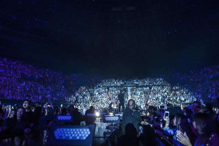 Hillsong United performs at The Forum on May 18, 2016, in Inglewood, California.