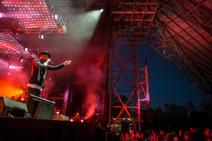 Joel Houston, son of Hillsong's founders, Brian and Bobbie Houston, and leader of Hillsong United, performs in Atlanta on Aug. 1, 2015.