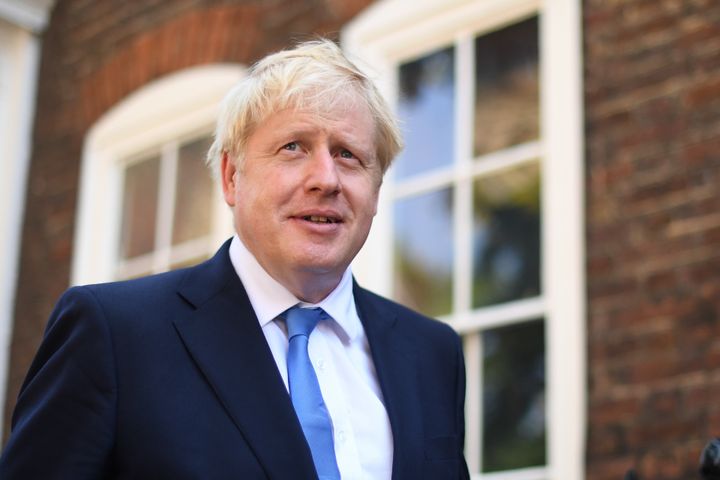 Newly elected leader of the Conservative party Boris Johnson leaves his office in Westminster, London, after it was announced he had won the leadership ballot and will become the next Prime Minister.