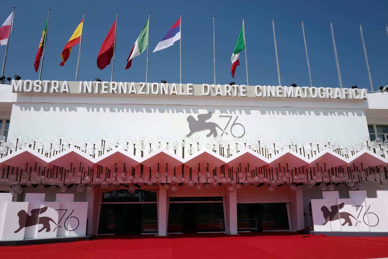 VENICE, ITALY - AUGUST 27: Atmosphere (Palazzo del Cinema) during the 76th Venice Film Festival at on August 27, 2019 in Venice, Italy. (Photo by Daniele Venturelli/WireImage,)