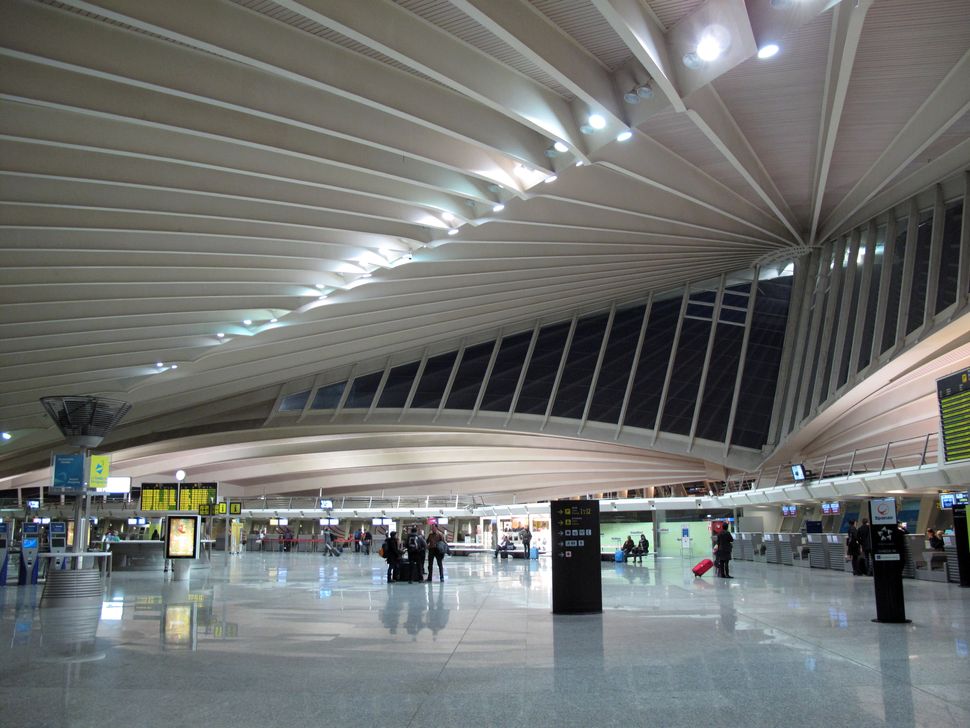 Interior of Airport of Loio, Bilbao, designed by Santiago Calatrava, Spain, january 2010. (Photo by Cristina Arias/Cover/Getty Images)
