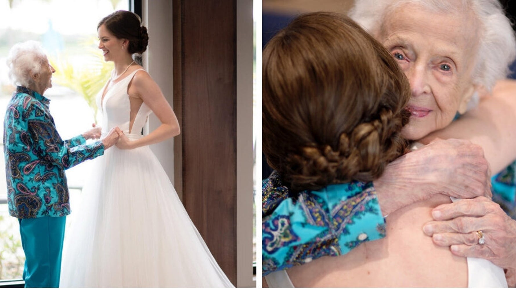Her Grandma Couldn T Fly To Her Wedding So This Bride Did The