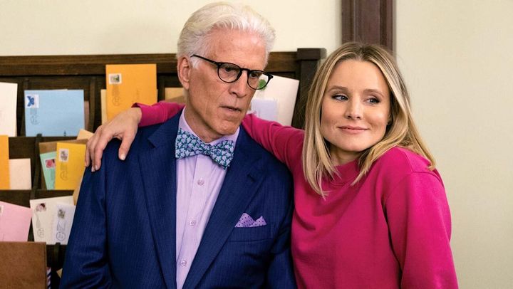 Ted Danson and Kristen Bell in "The Good Place."