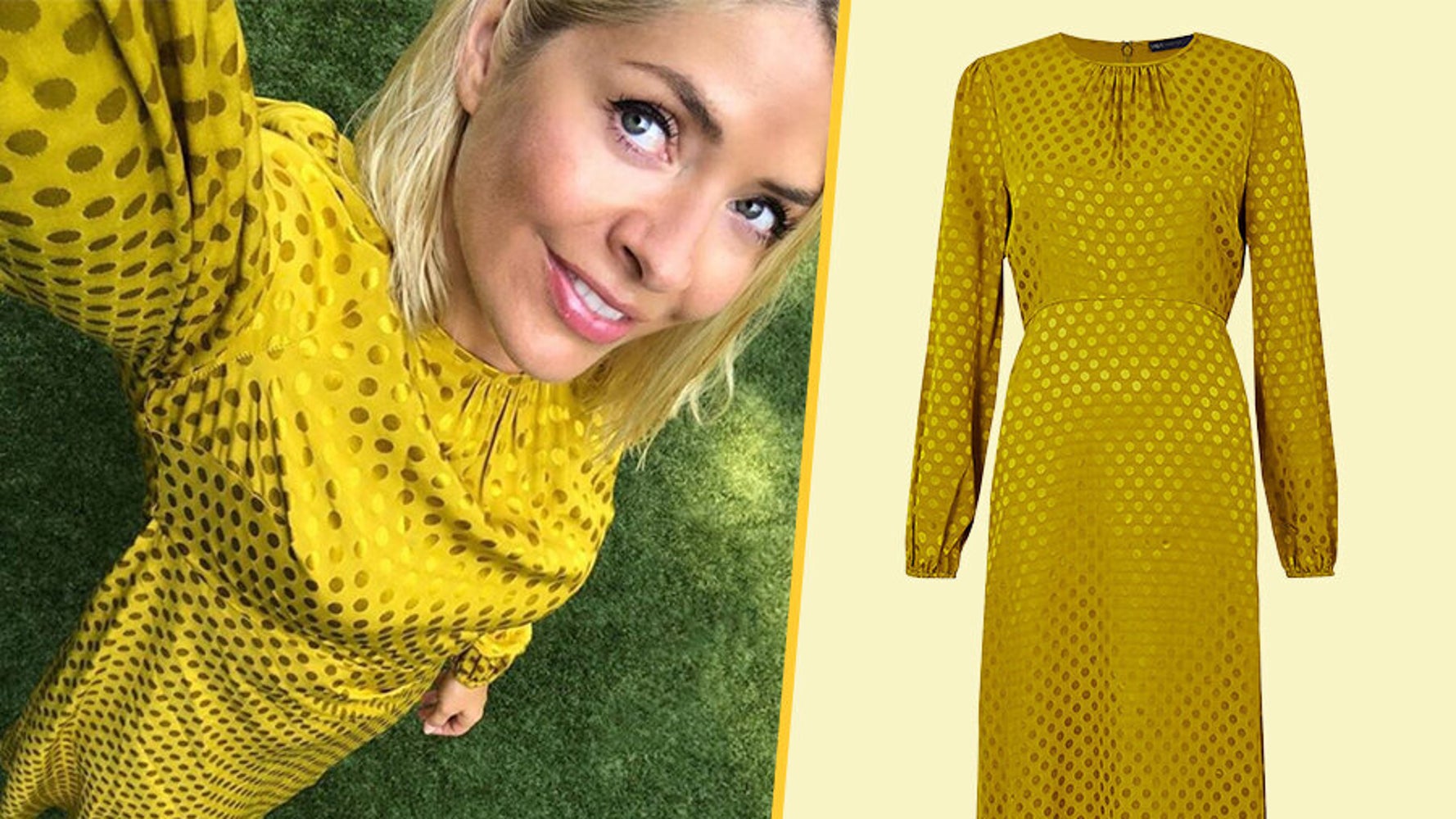 Marks and spencer mustard dress best sale