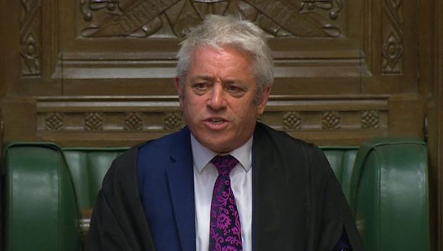 Speaker John Bercow speaks during Prime Minister Theresa May's last Prime Minister's Questions in the House of Commons, London.