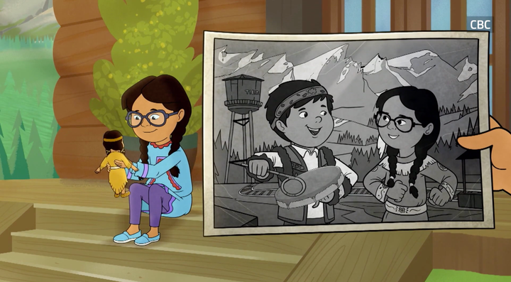 A still image from the kids' television series "Molly of Denali."