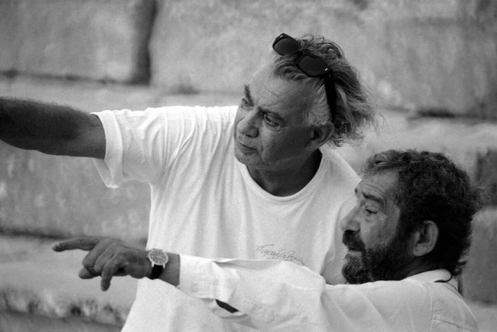 Μίμης Κουγιουμτζής, Γιώργος Λαζάνης, οι δύο δημιουργοί στους οποίους ο Κουν εμπιστεύθηκε την τύχη του Θεάτρου Τέχνης μετά τον θάνατο του (Επίδαυρος, 1997)