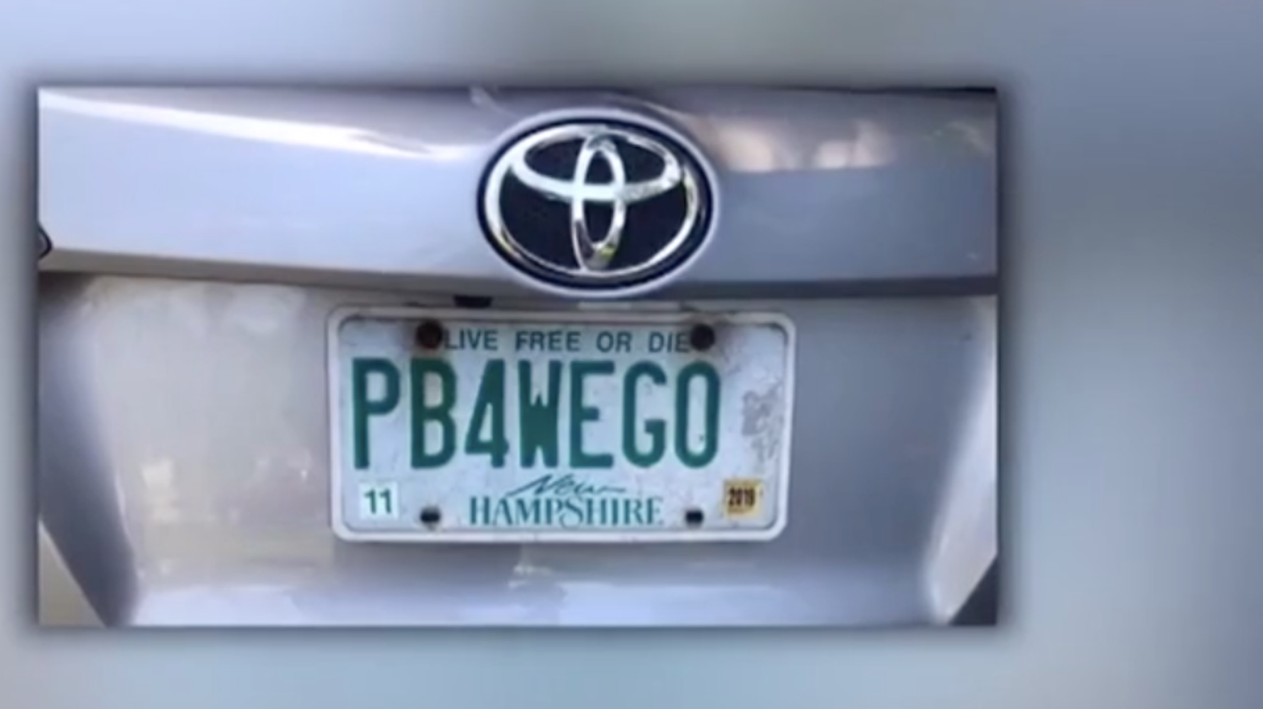 Mom Fighting To Keep Vanity License Plate That Reads 'PB4WEGO