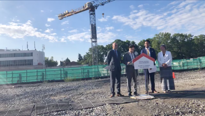 Richmond Hill MP Majid Jowhari speaks at the formal announcement of the Liberals' First-Time Homebuyer Incentive in Richmond Hill, Ont., with Jean-Yves Duclos, the federal minister responsible for Canada Mortgage and Housing Corp. standing at the left, Wed. Aug. 28.