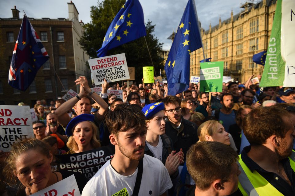 A Democratic Outrage: Thousands Protest Boris Johnson Suspending Parliament