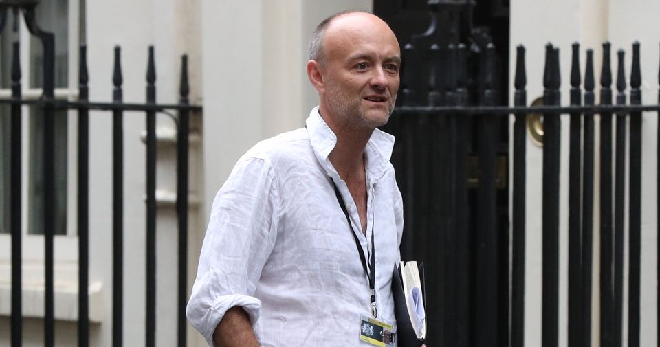 Dominic Cummings in Downing Street, London.