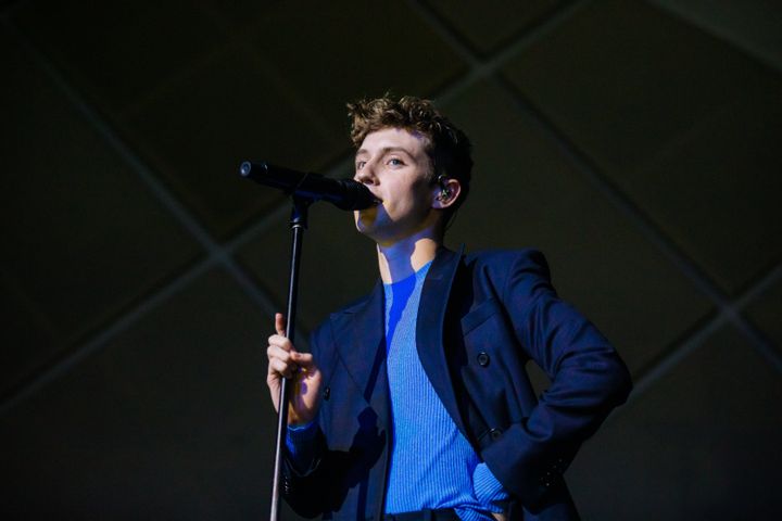 Troye performing in Brazil earlier this year