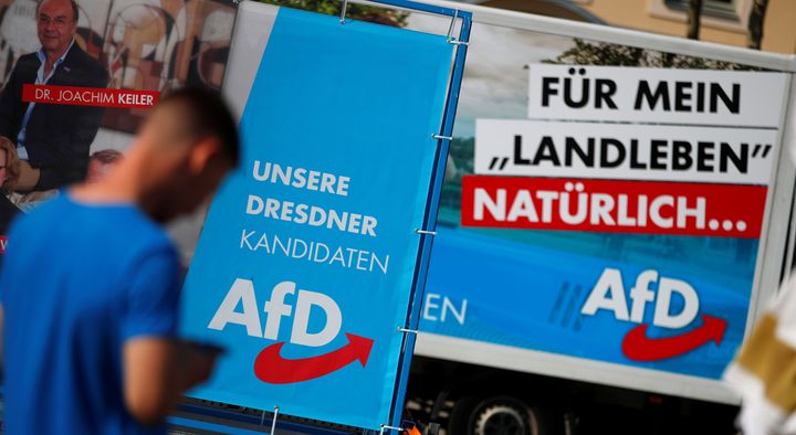 Τα διψήφια κέρδη για την AfD απειλούν την Ενωση Χριστιανοδημοκρατών (CDU) της Μέρκελ στην Σαξονία.