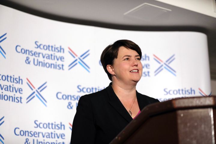 Leader of the Scottish Conservatives Ruth Davidson during a press conference at Holyrood Hotel in Edinburgh, following her announcement that she has resigned as leader of the Scottish Conservatives, saying holding the post had been the "privilege of my life".