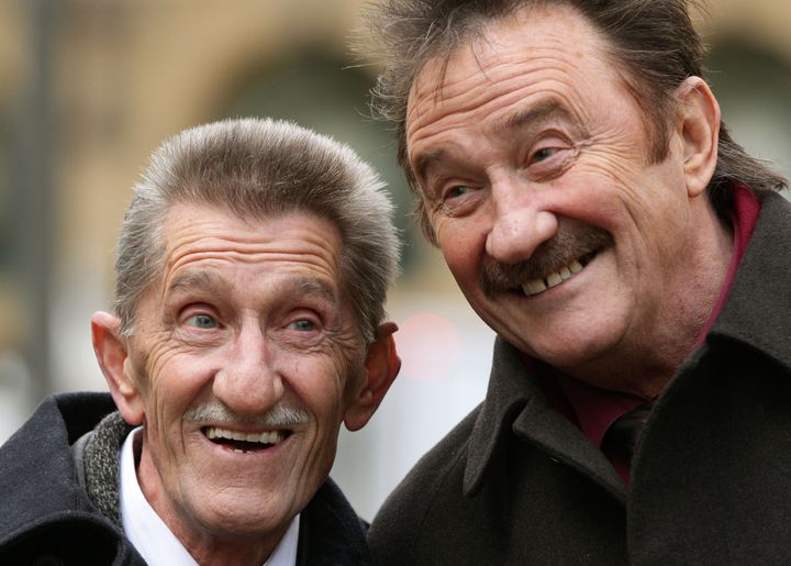 The Chuckle Brothers, Barry (left) and Paul 