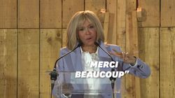 Brigitte Macron dit “Muito obrigada” aux