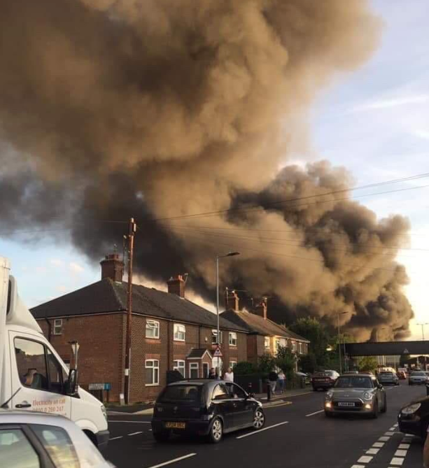 Hotpoint Fire In Peterborough: Firefighters Battle Large Blaze At Factory