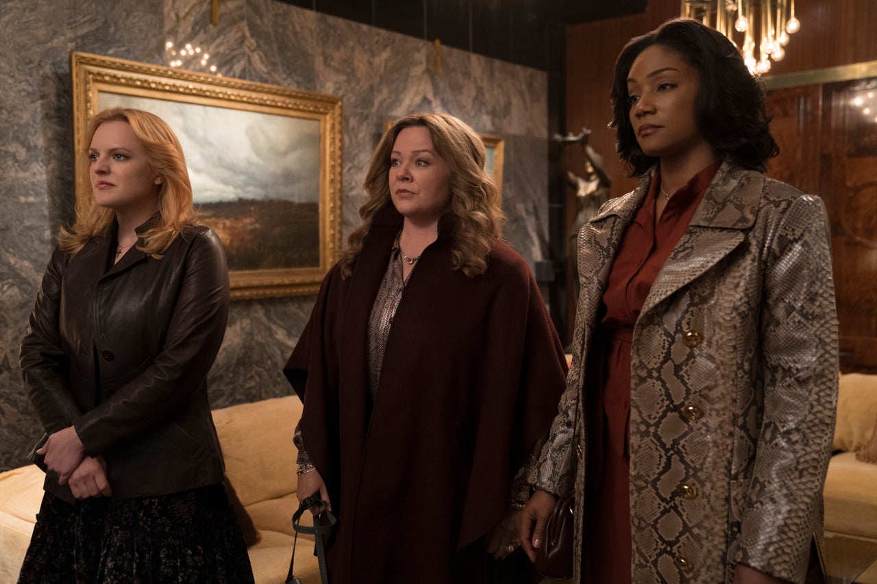 Elisabeth Moss, Melissa McCarthy and Tiffany Haddish in The Kitchen