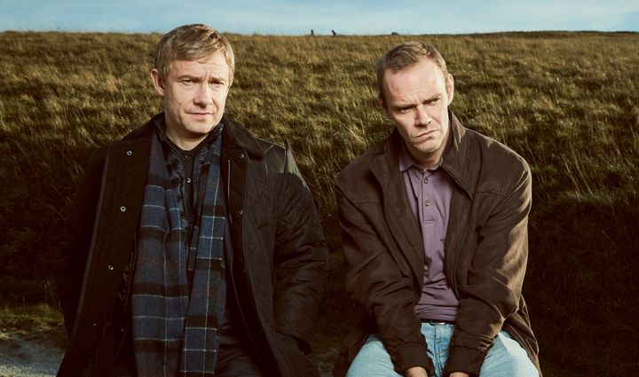 A Confession stars Martin Freeman as DS Steve Fulcher and Joe Absolom as Christopher Halliwell 