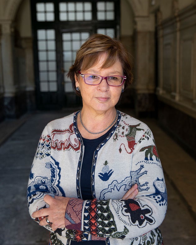 La escritora colombiana Piedad Bonnett, en Madrid, la primavera de 2019. /Fotograf&iacute;a de Lisbeth