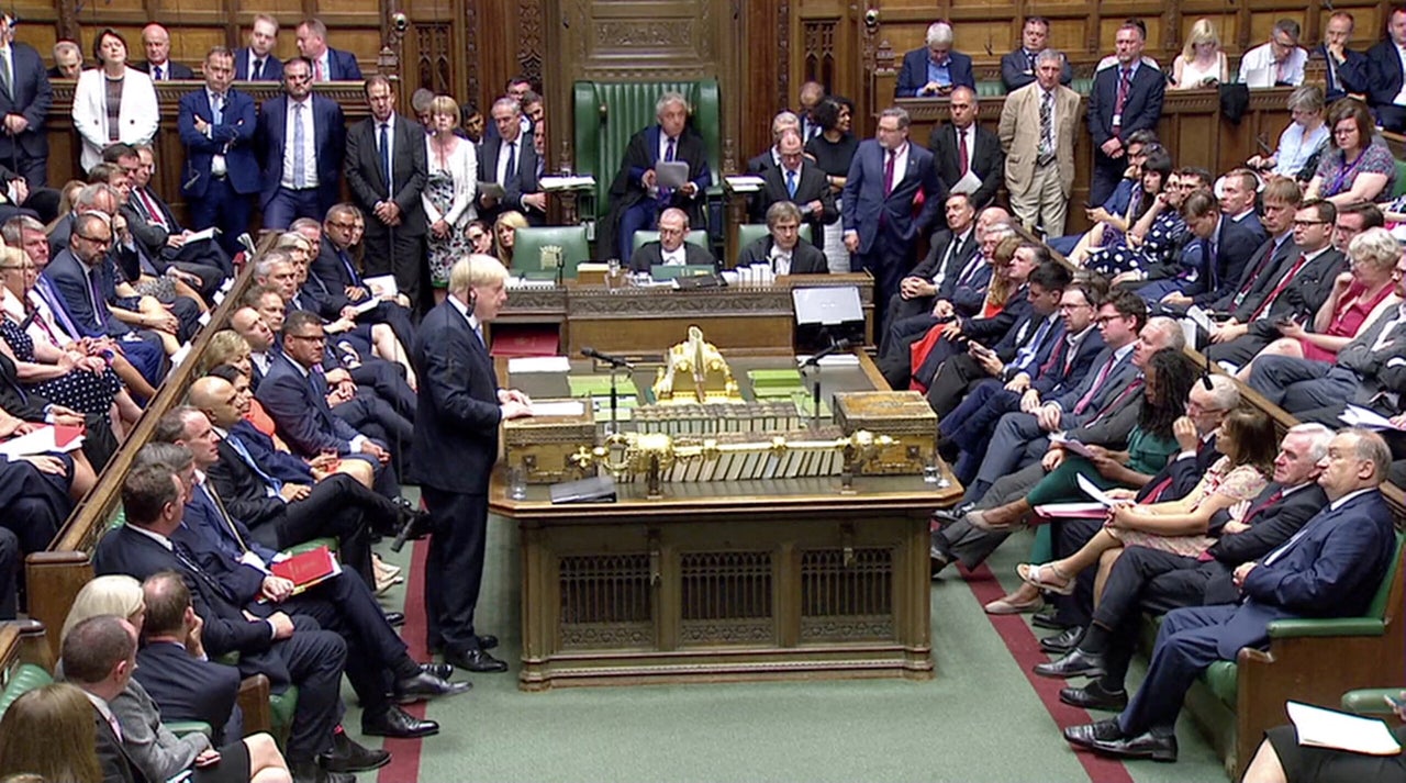 Boris Johnson speaking in the House of Commons