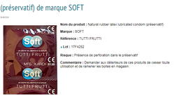 Des préservatifs perforés de la marque Soft
